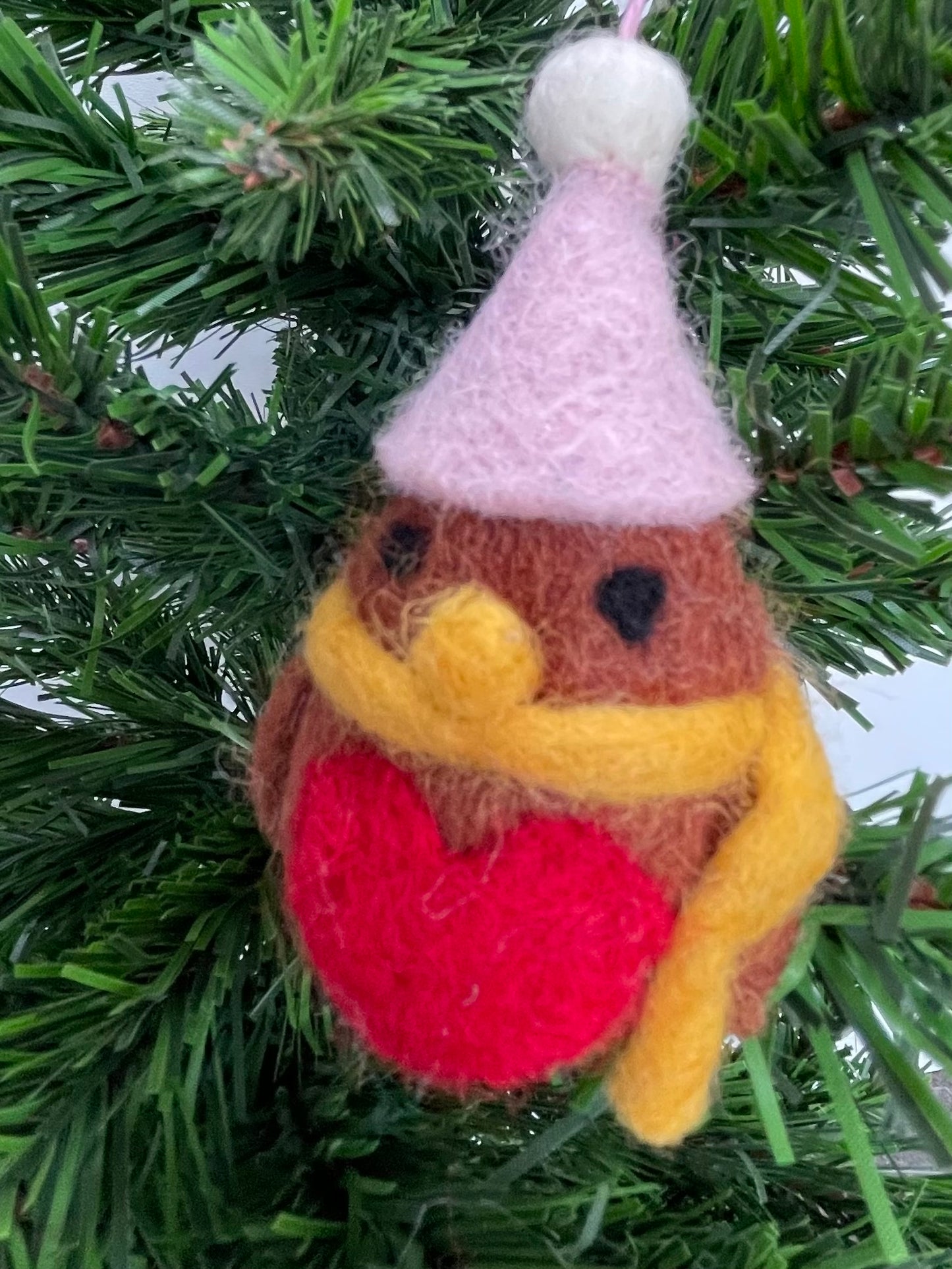 Felt Christmas Robin Tree Decorations