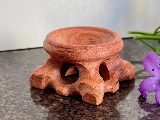 Wooden Crystal Sphere Holder (3.5cm)
