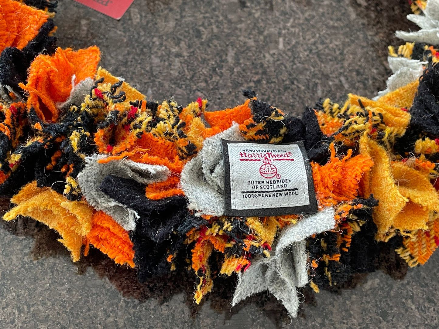 Harris Tweed Fabric Wreath