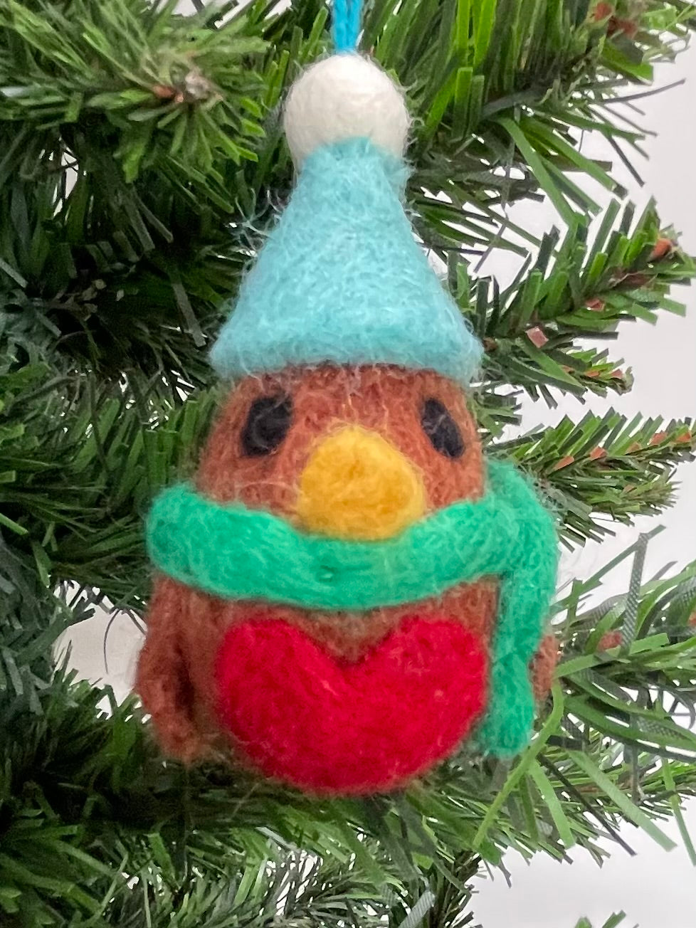 Felt Christmas Robin Tree Decorations