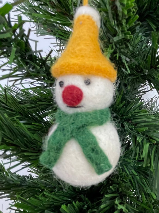 Felt Snowman Tree Decoration