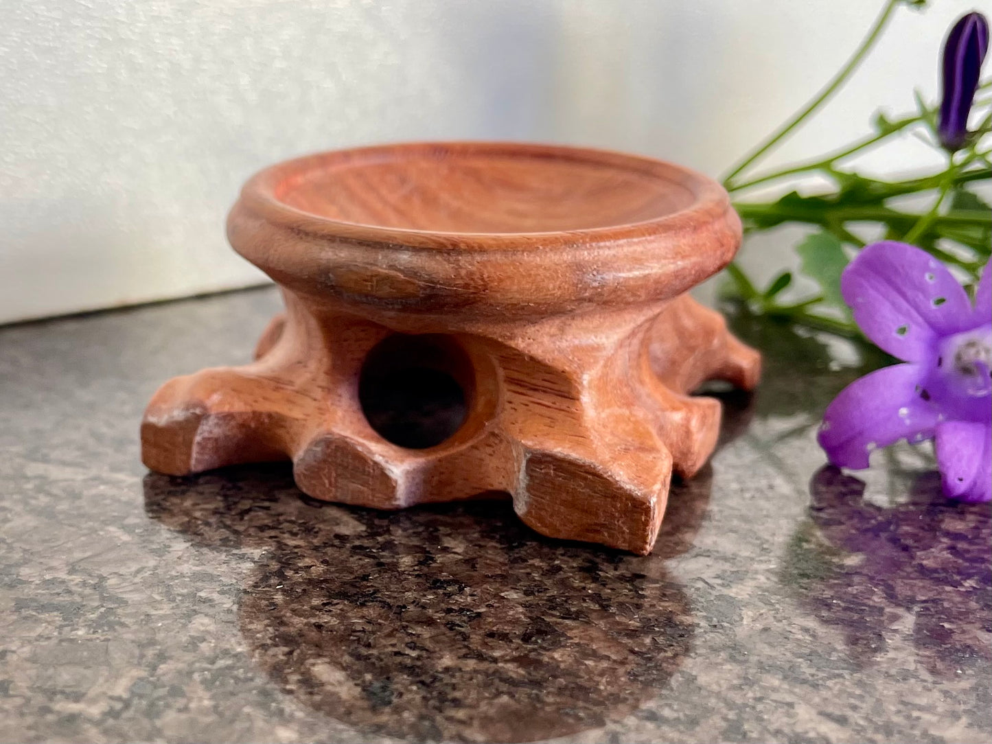 Wooden Crystal Sphere Display Stand(4cm)