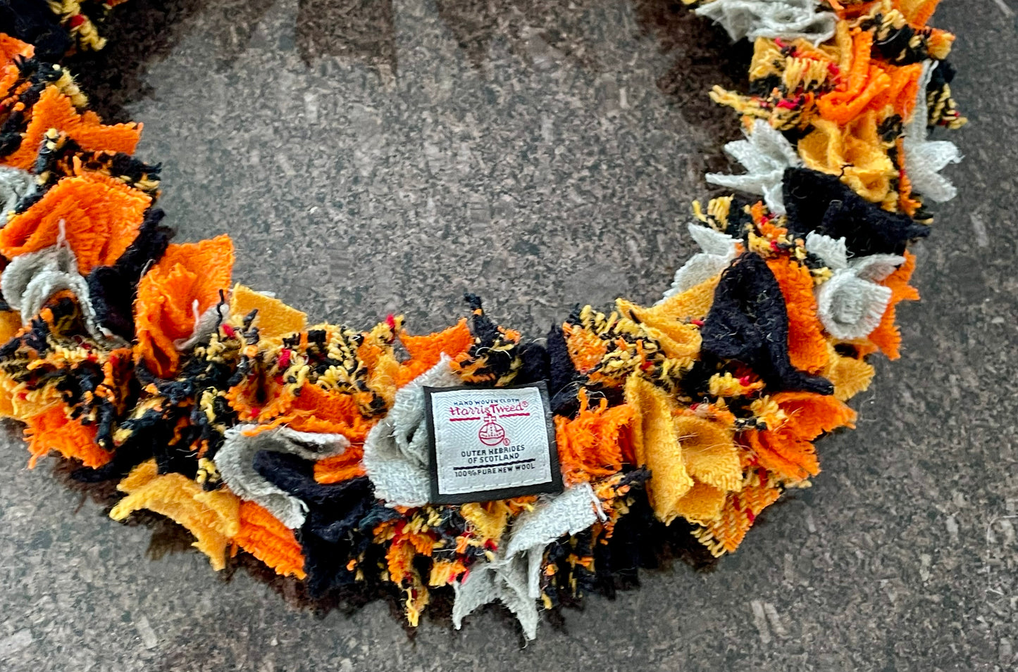 Harris Tweed Fabric Wreath