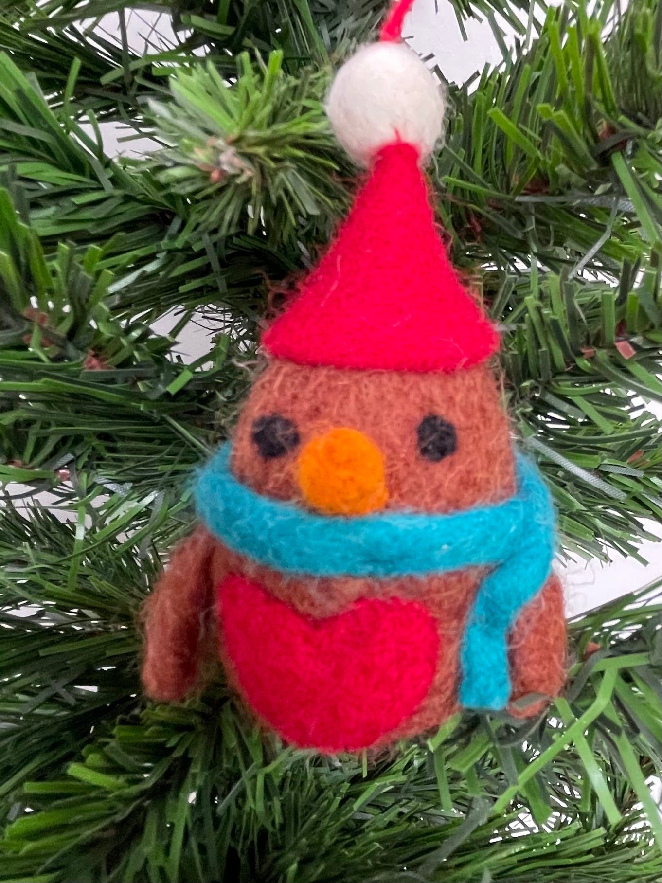 Felt Christmas Robin Tree Decorations