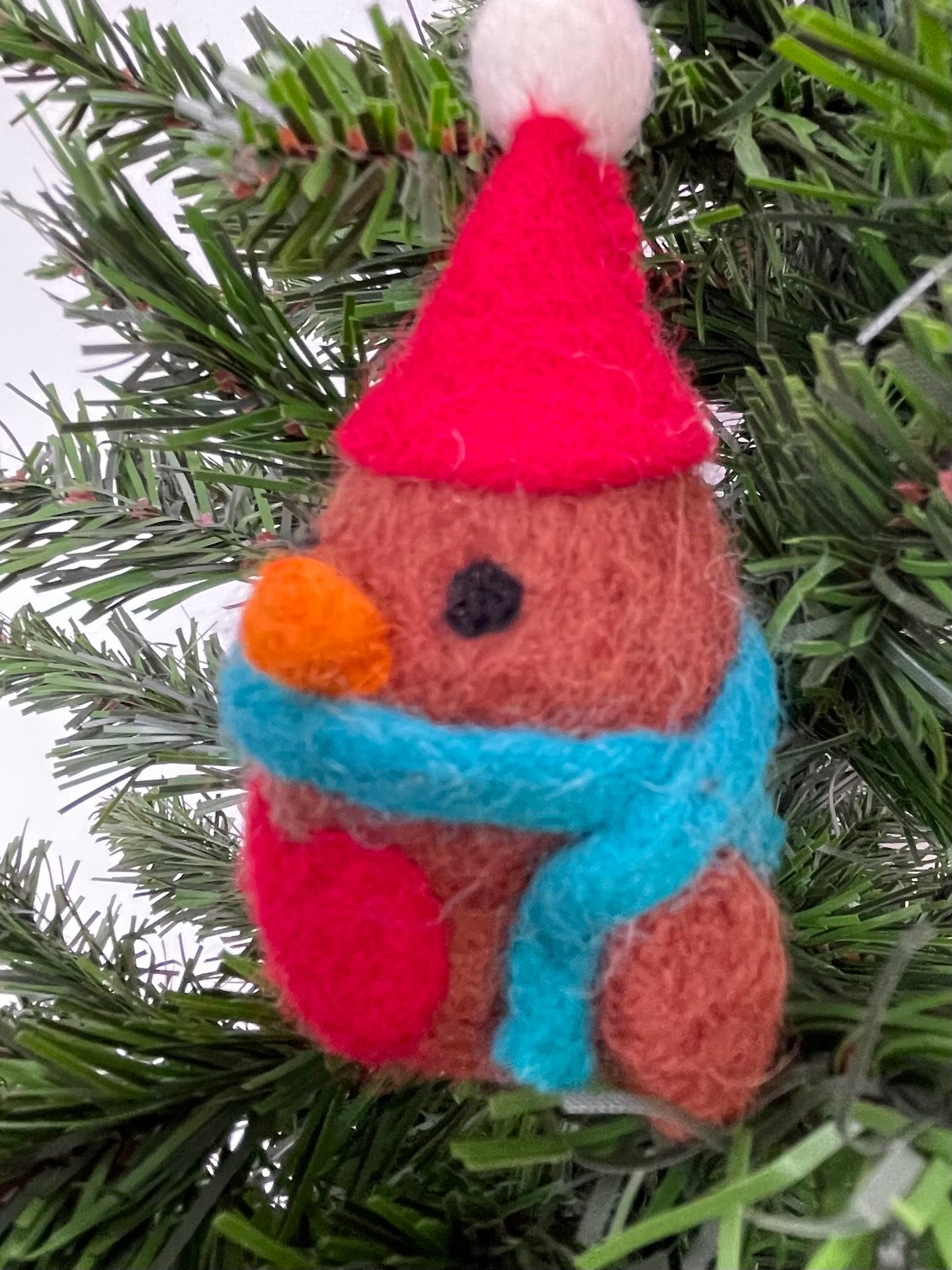 Felt Christmas Robin Tree Decorations