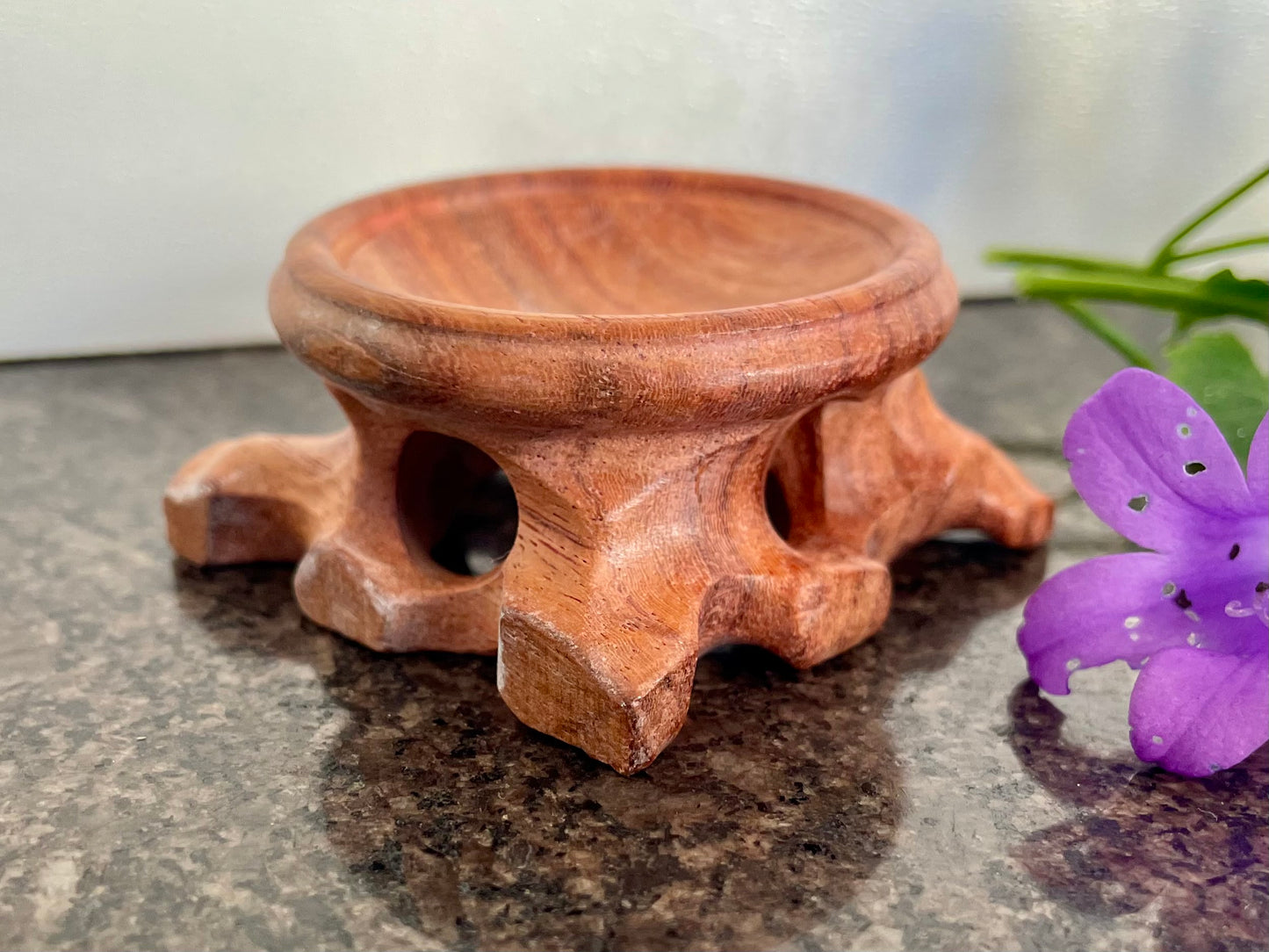 Wooden Crystal Sphere Display Stand(4cm)