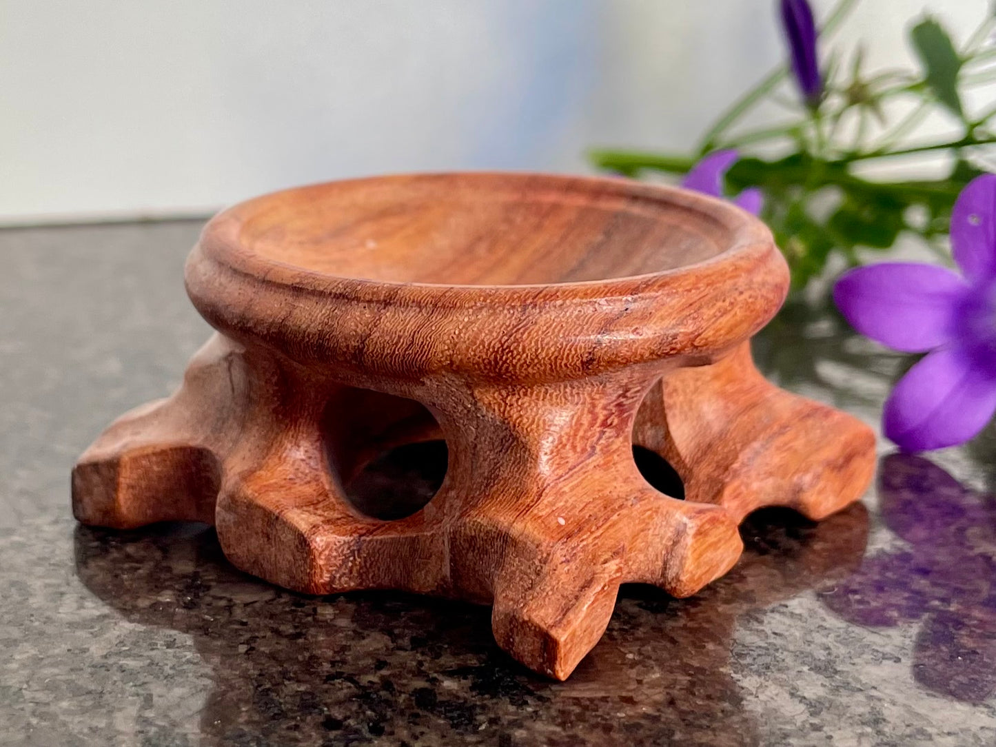 Wooden Crystal Sphere Display Stand(4cm)