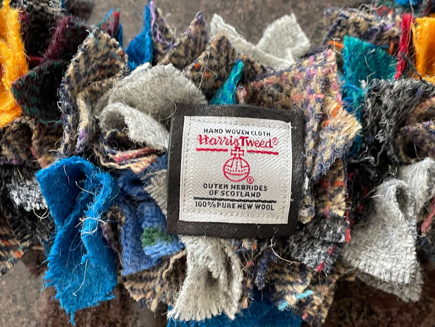 Harris Tweed Fabric Wreath