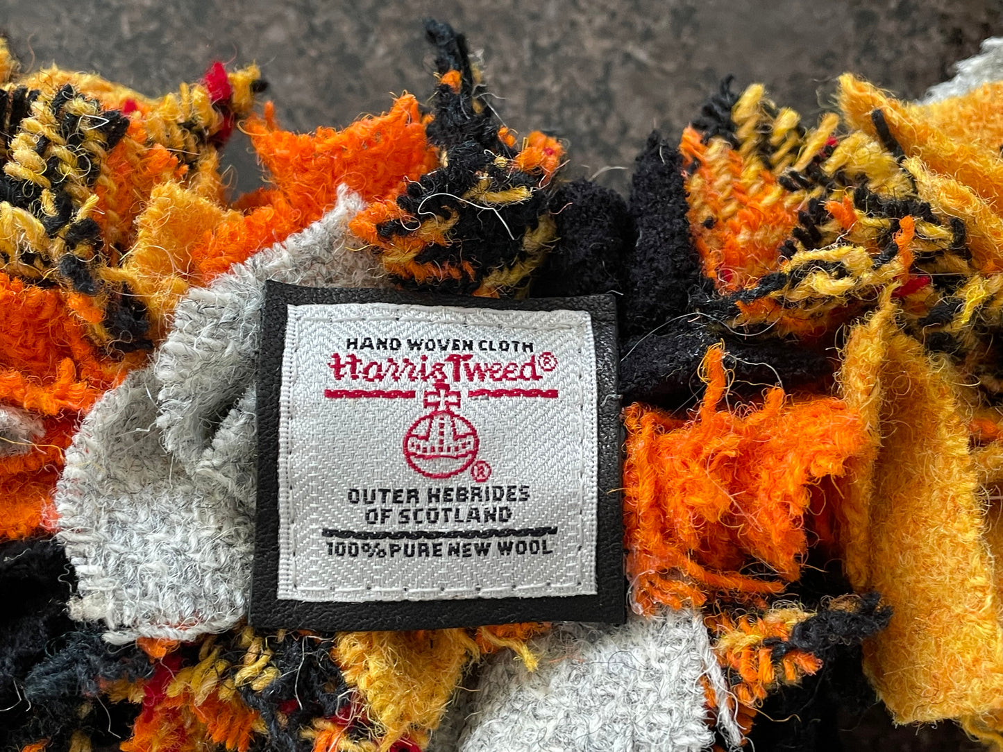 Harris Tweed Fabric Wreath