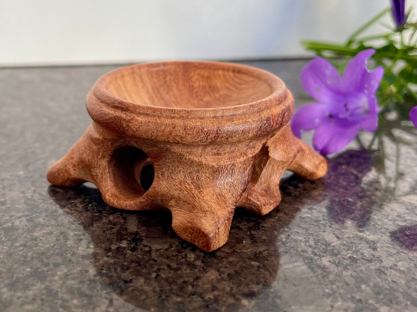 Wooden Crystal Sphere Display Stand (5cm)