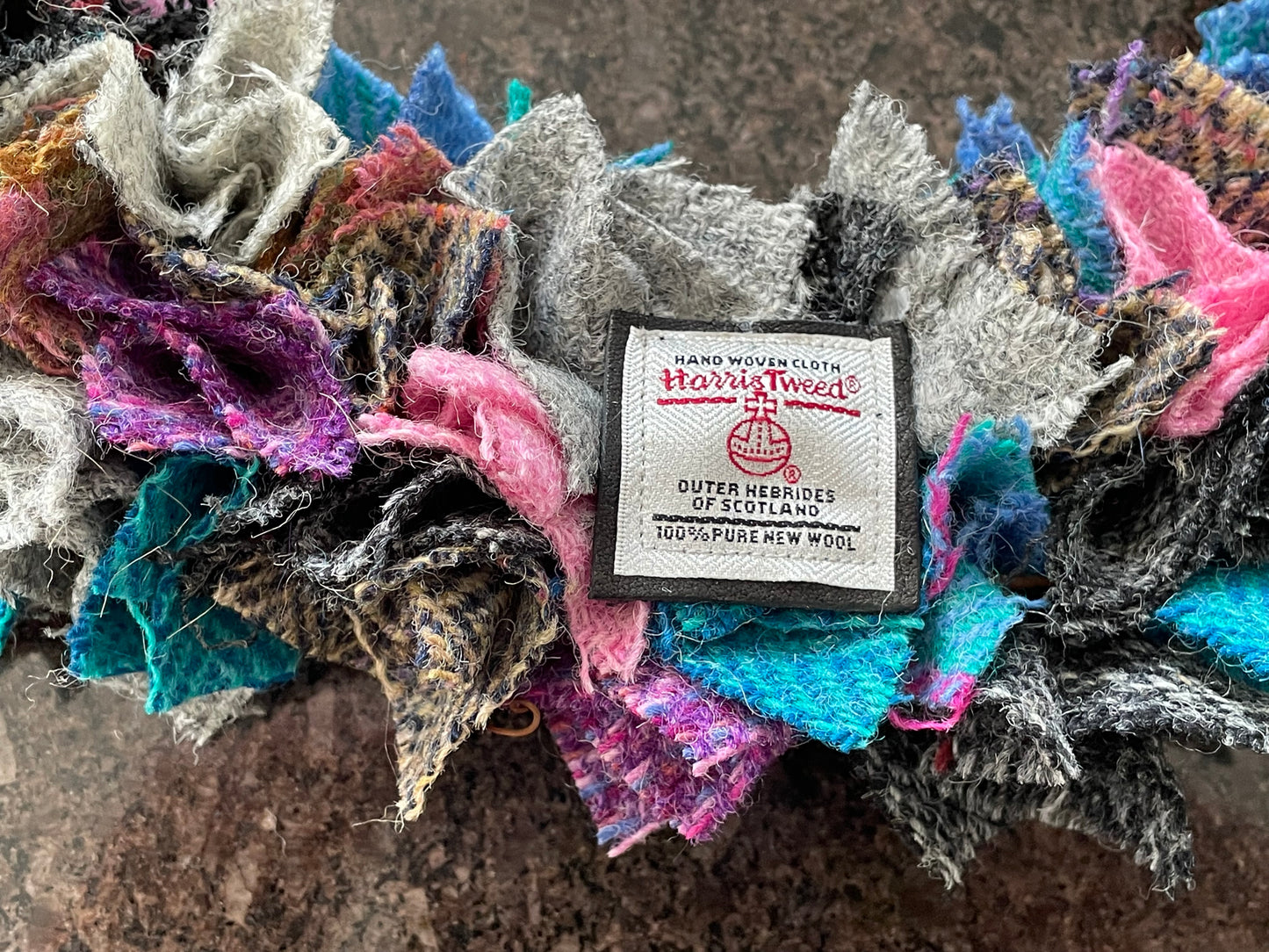 Harris Tweed Fabric Wreath