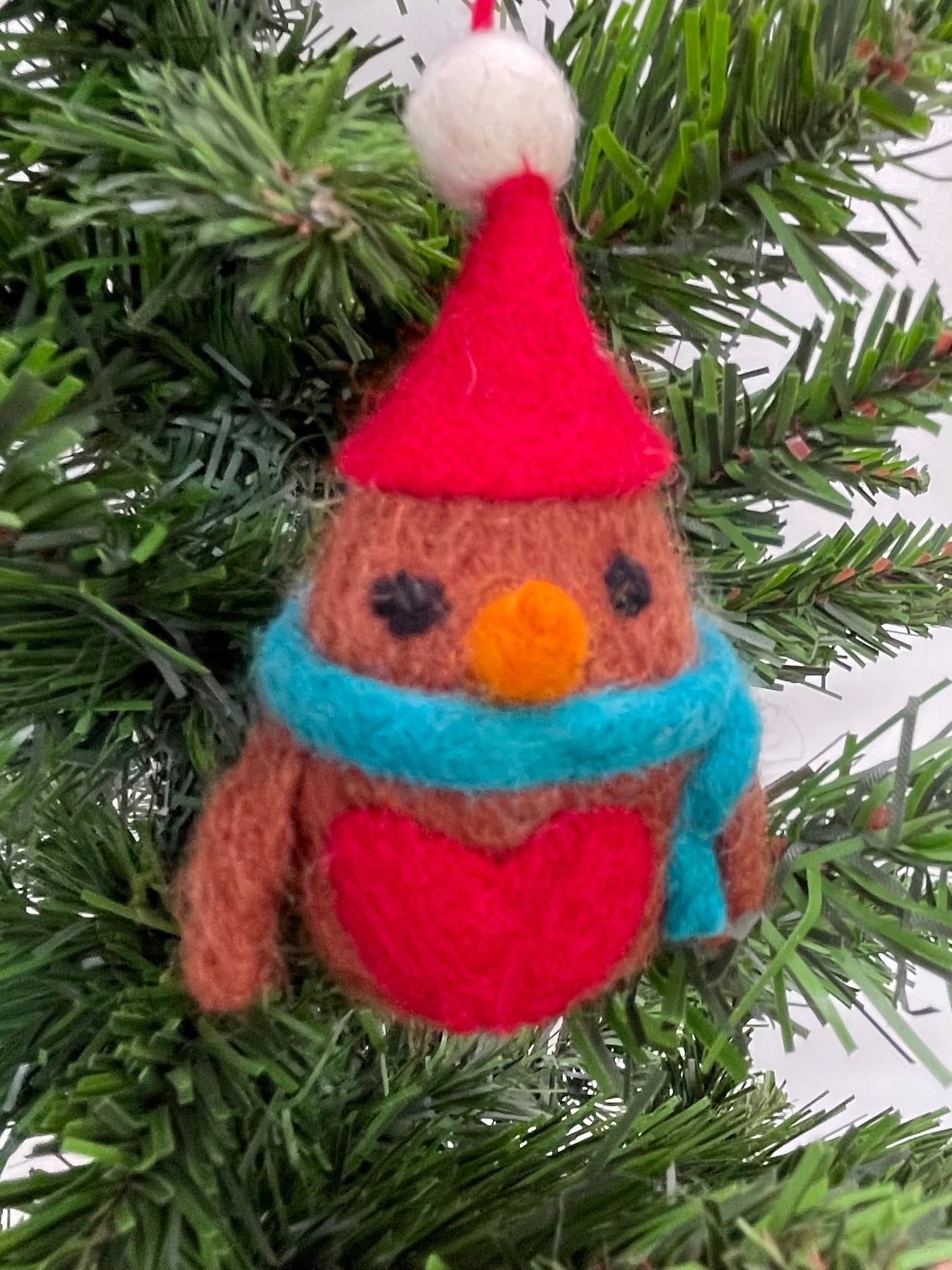 Felt Christmas Robin Tree Decorations