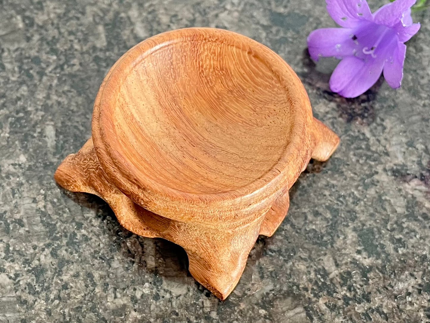 Wooden Crystal Sphere Display Stand (5cm)
