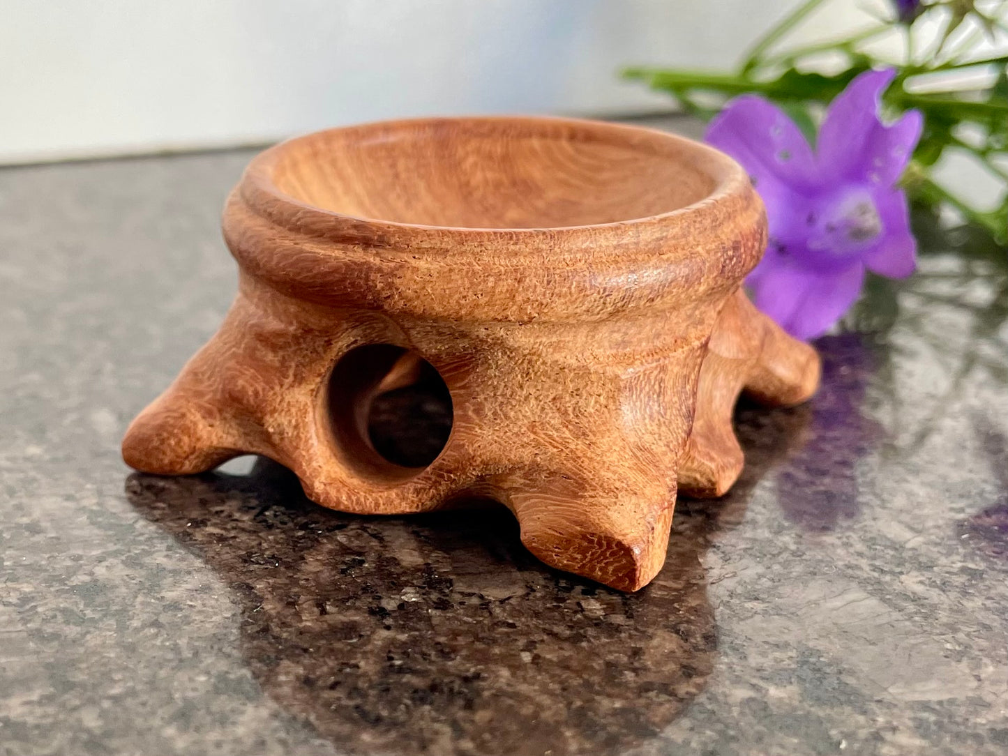 Wooden Crystal Sphere Display Stand (5cm)