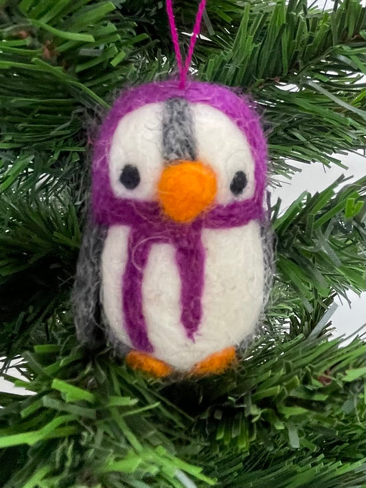 Felt Christmas Penguin Tree Decorations