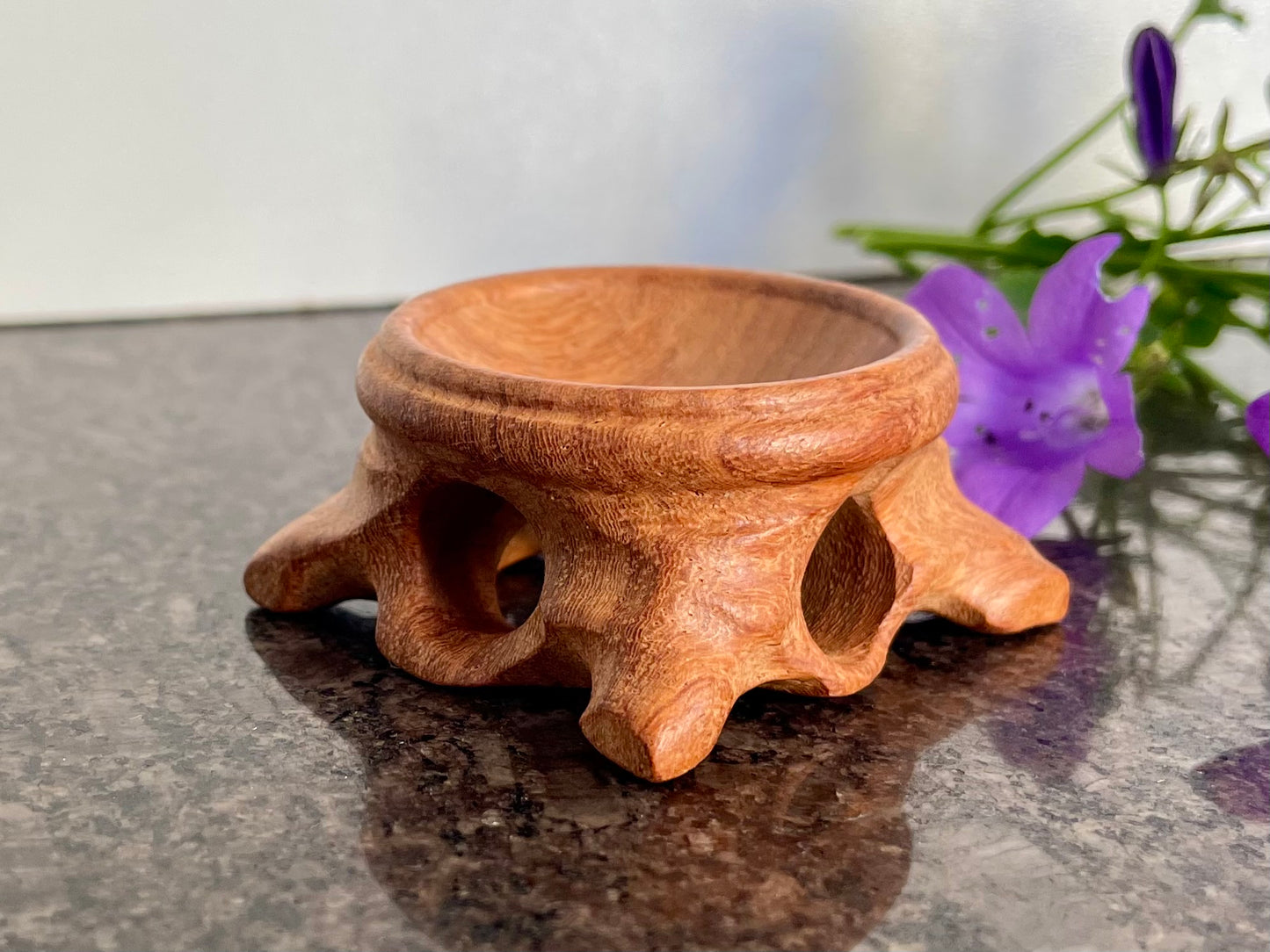 Wooden Crystal Sphere Display Stand (5cm)
