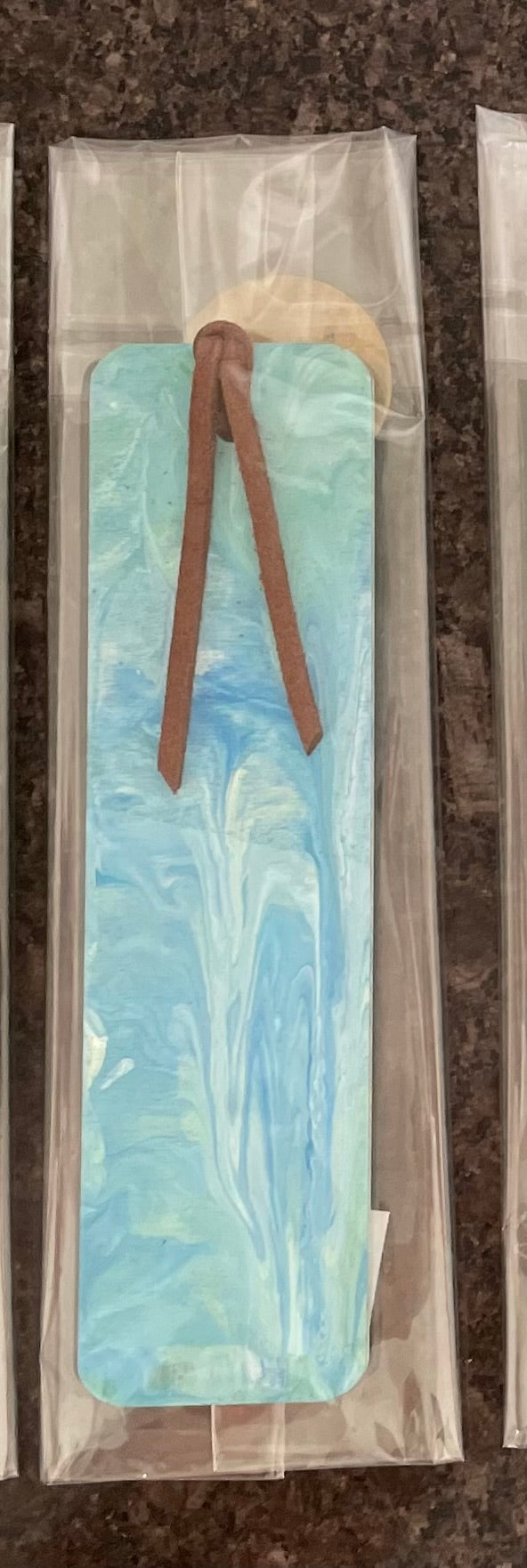 Pouring paint Bookmarks, Unique Handmade Gift, Bookmark.