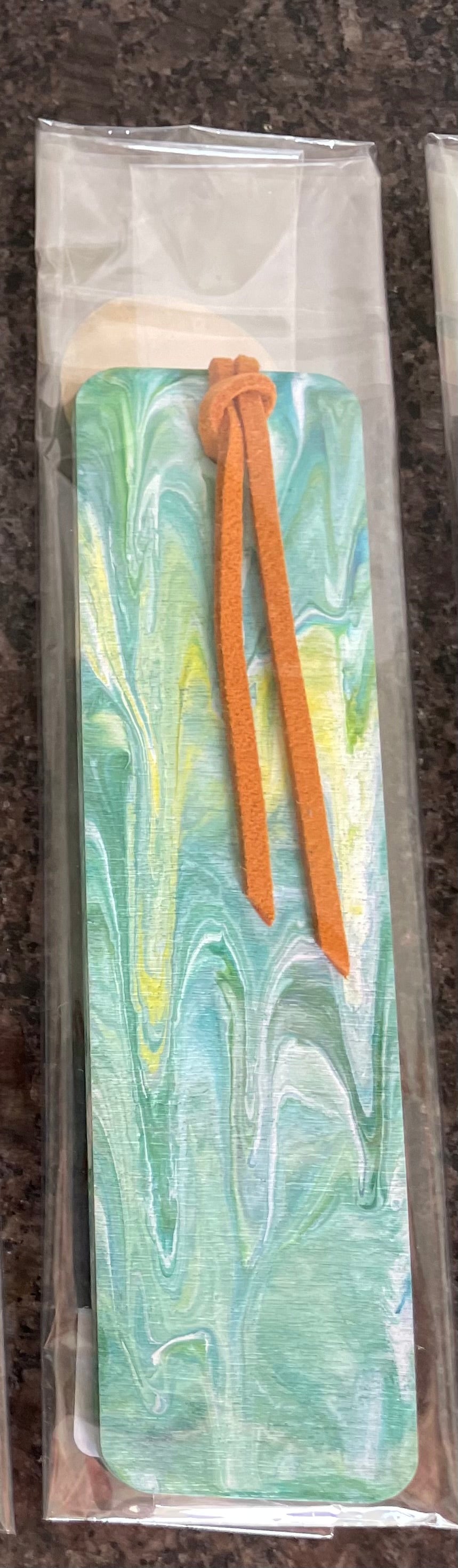 Pouring paint Bookmarks, Unique Handmade Gift, Bookmark.