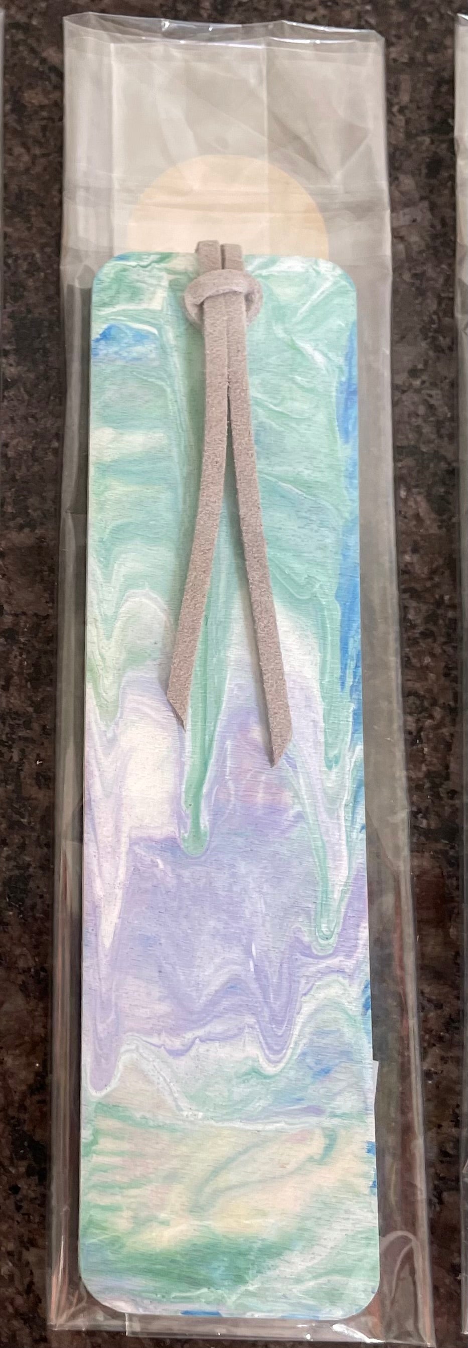 Pouring paint Bookmarks, Unique Handmade Gift, Bookmark.