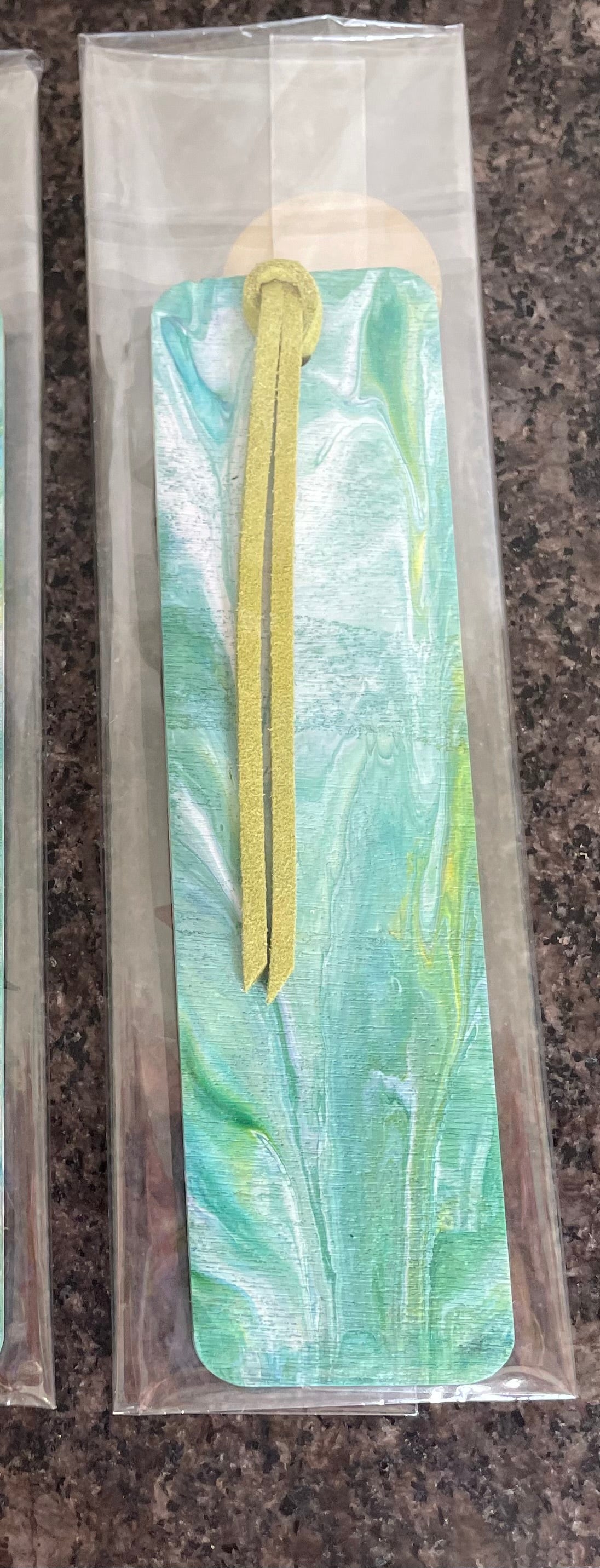 Pouring paint Bookmarks, Unique Handmade Gift, Bookmark.