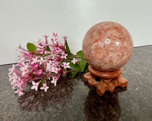 Sunstone sphere - Spiritual healing crystal