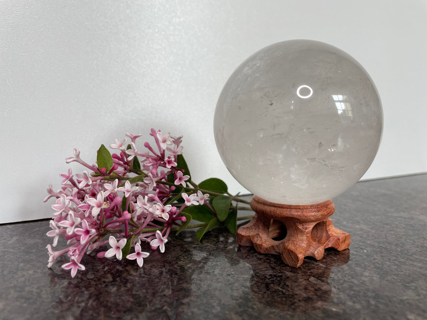 Mesmerising Large Quartz Crystal Sphere - spiritual healing