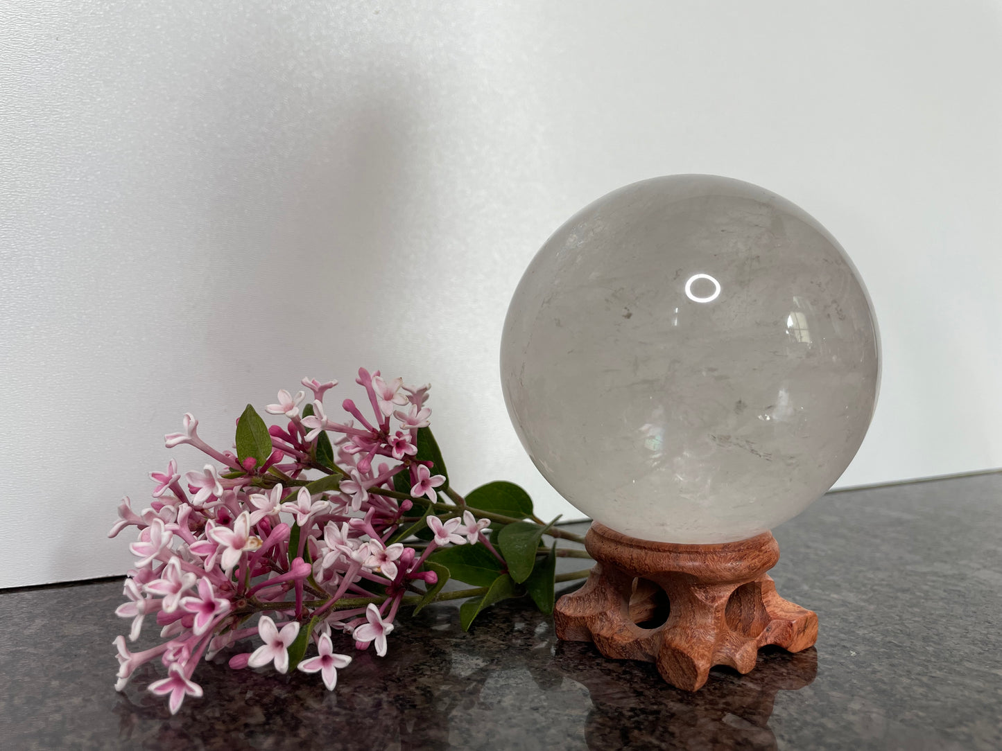 Mesmerising Large Quartz Crystal Sphere - spiritual healing