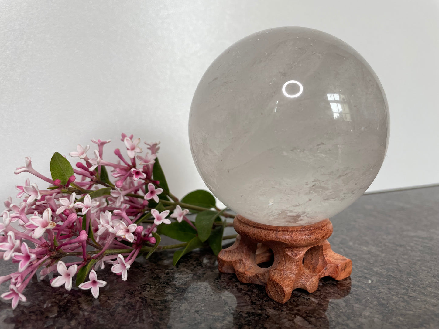 Mesmerising Large Quartz Crystal Sphere - spiritual healing