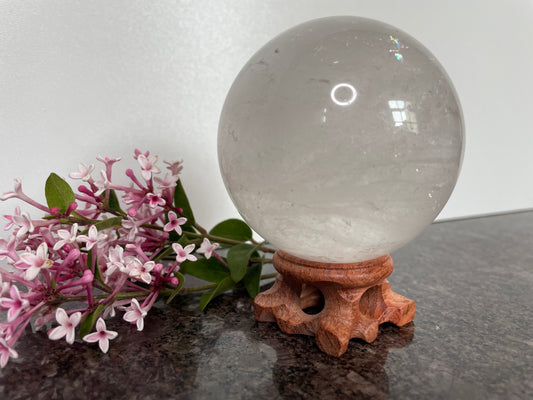 Mesmerising Large Quartz Crystal Sphere - spiritual healing