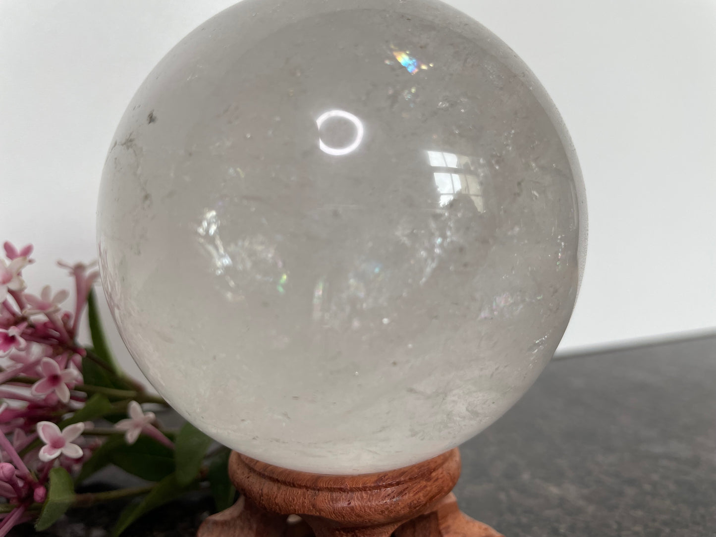 Mesmerising Large Quartz Crystal Sphere - spiritual healing