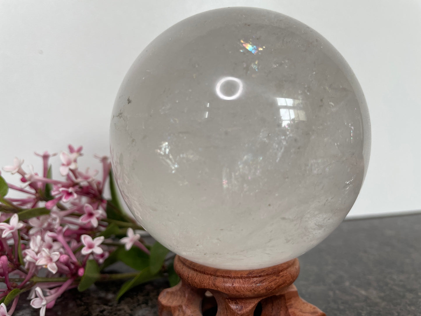 Mesmerising Large Quartz Crystal Sphere - spiritual healing