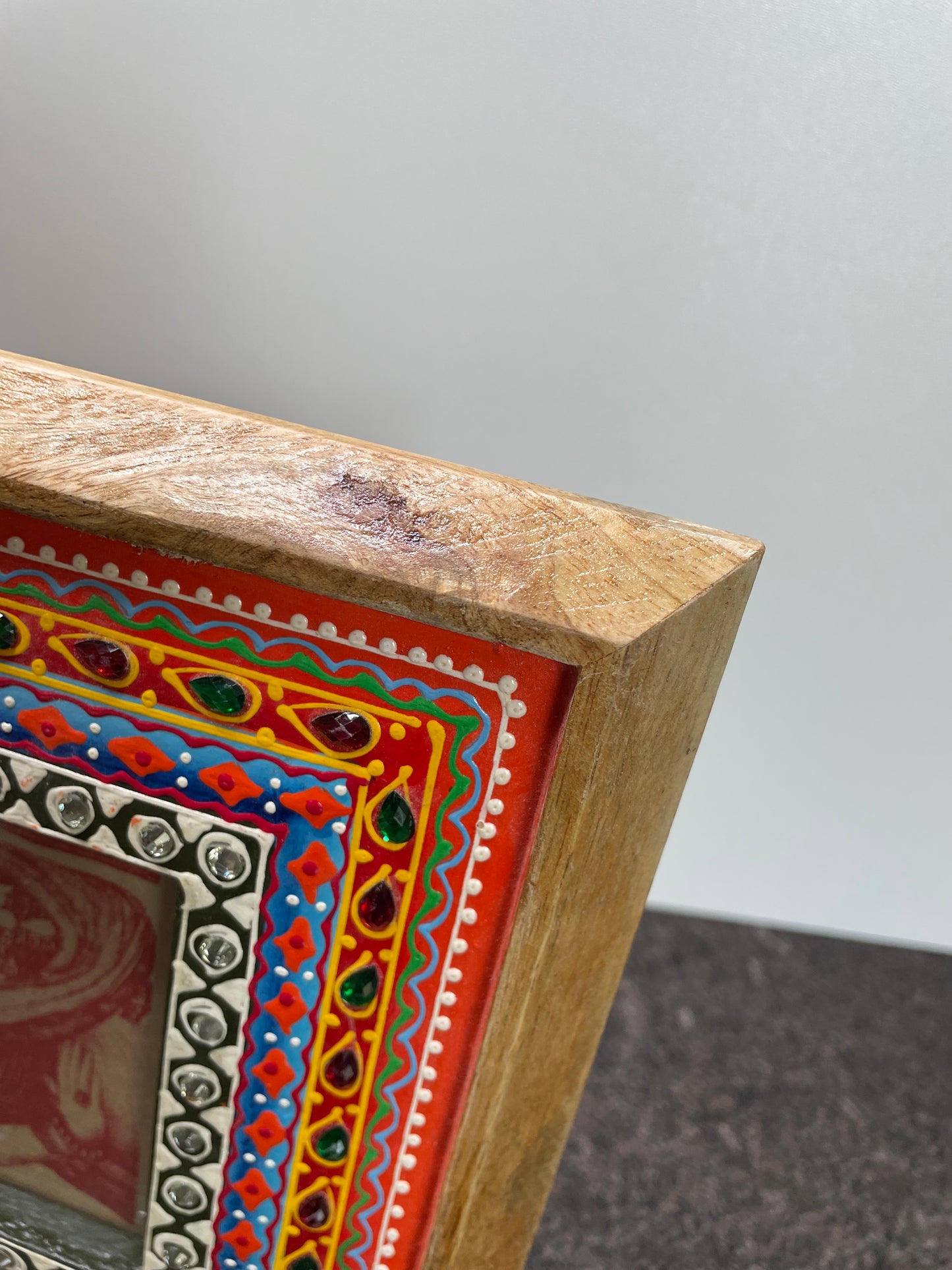 Sankalaka Hand Painted Indian Photo frame - Artisan Home Décor