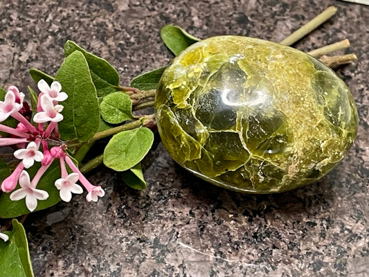 Healing Green Opal Palm crystal