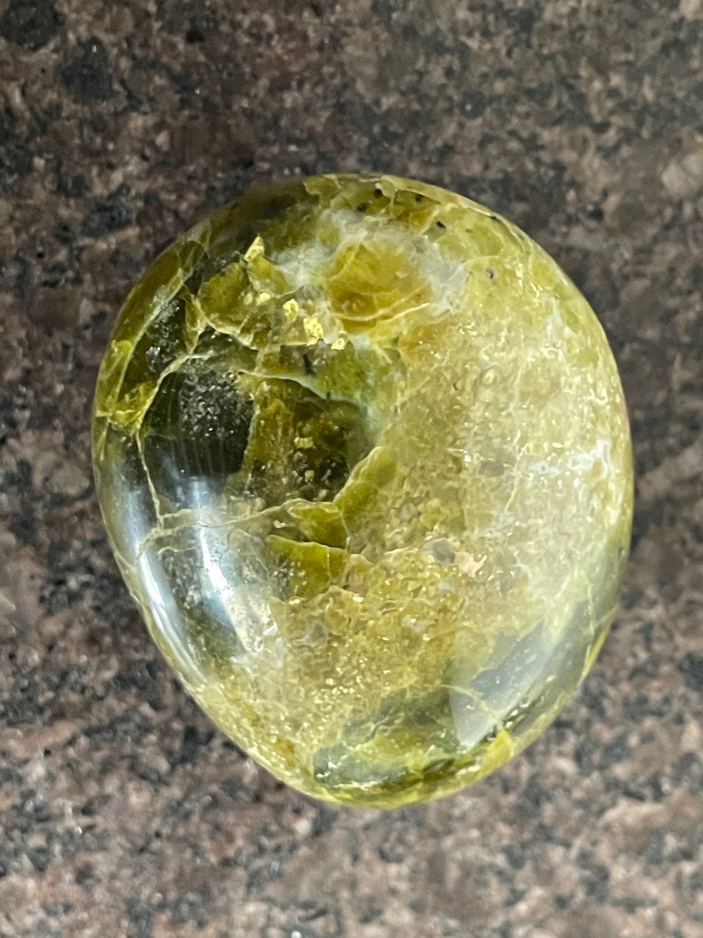 Healing Green Opal Palm crystal