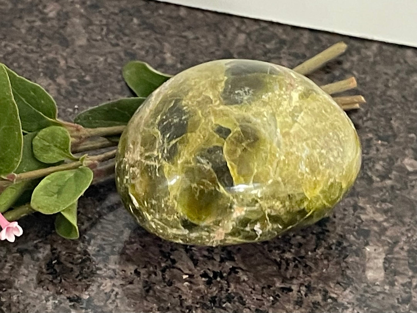 Healing Green Opal Palm crystal