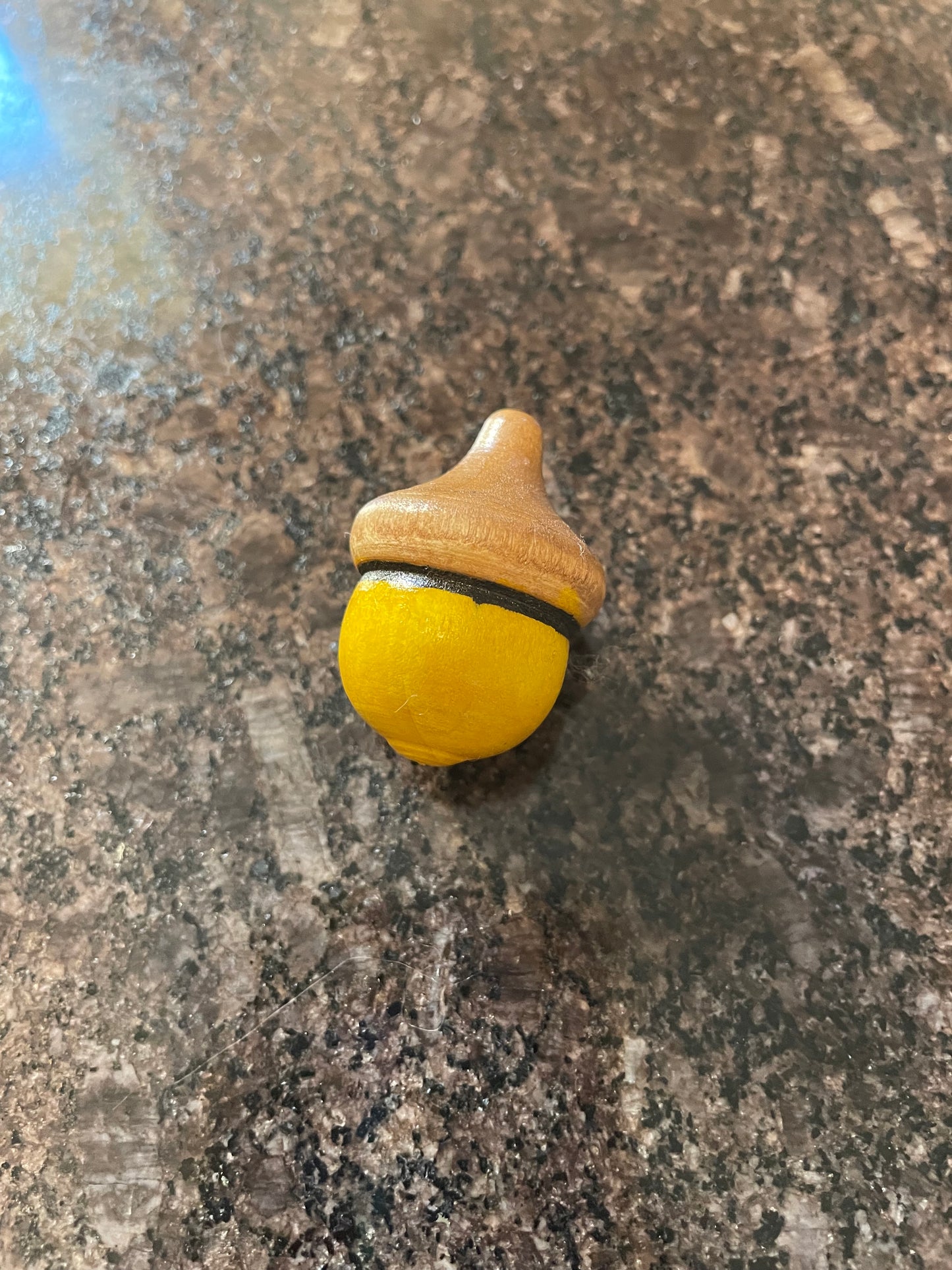 Hand painted Wooden Acorns