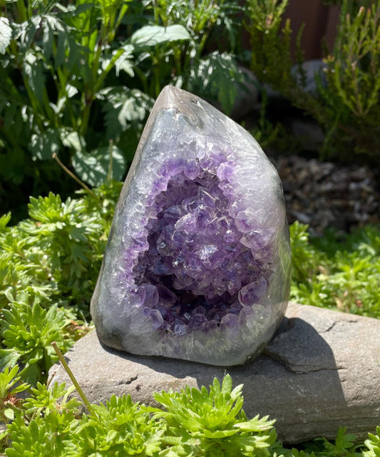 Unique Bulbous Amethyst Geode