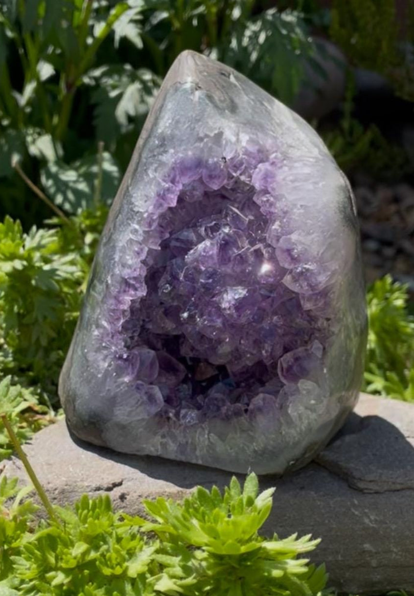Unique Bulbous Amethyst Geode