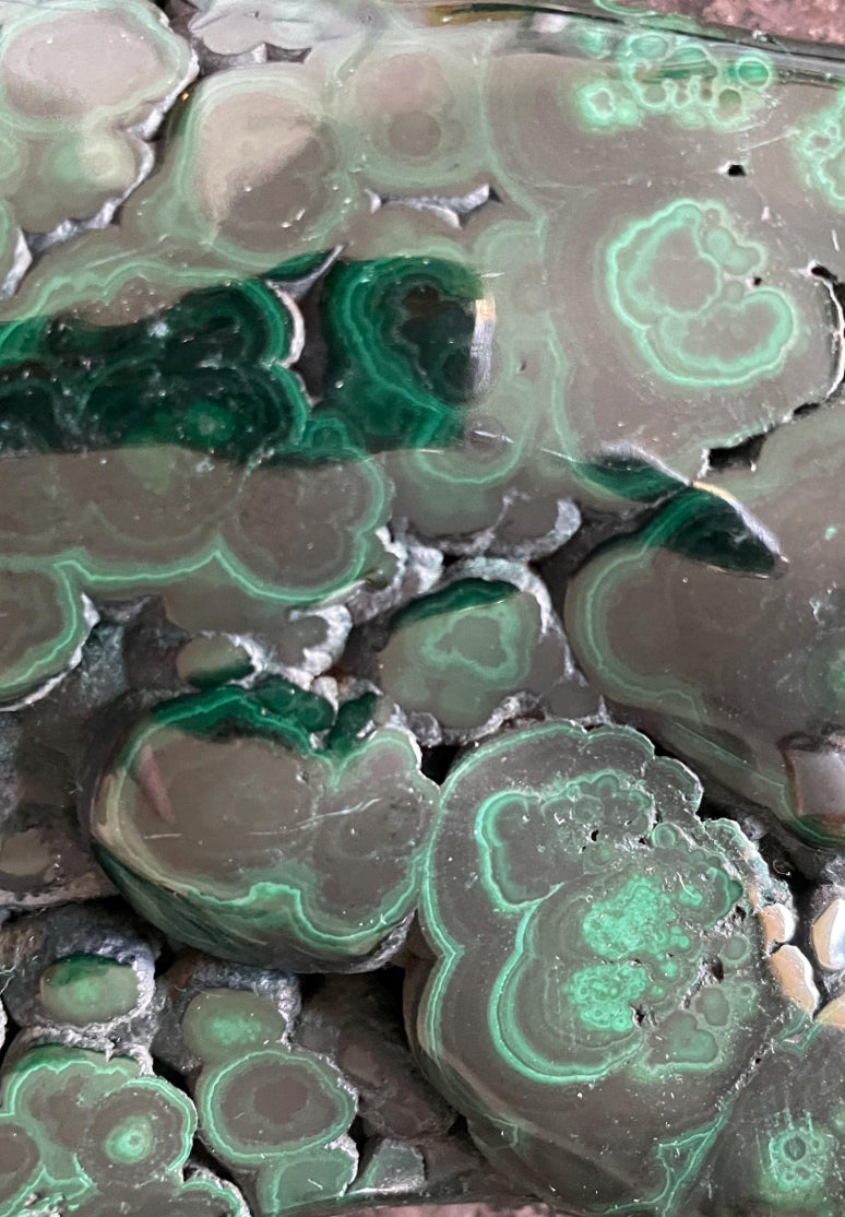 Malachite Slab with Beautiful Unique Patterns