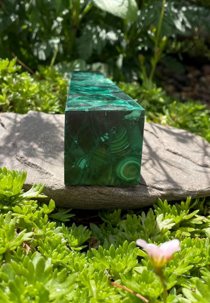 Malachite Point Tower - Spiritually healing crystal