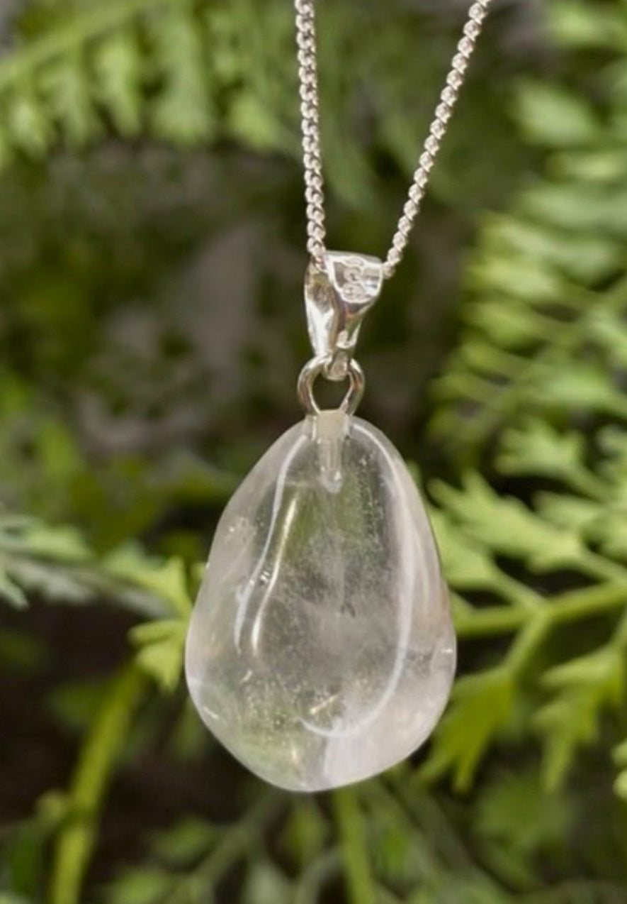 Clear Quartz Sterling Silver pendant
