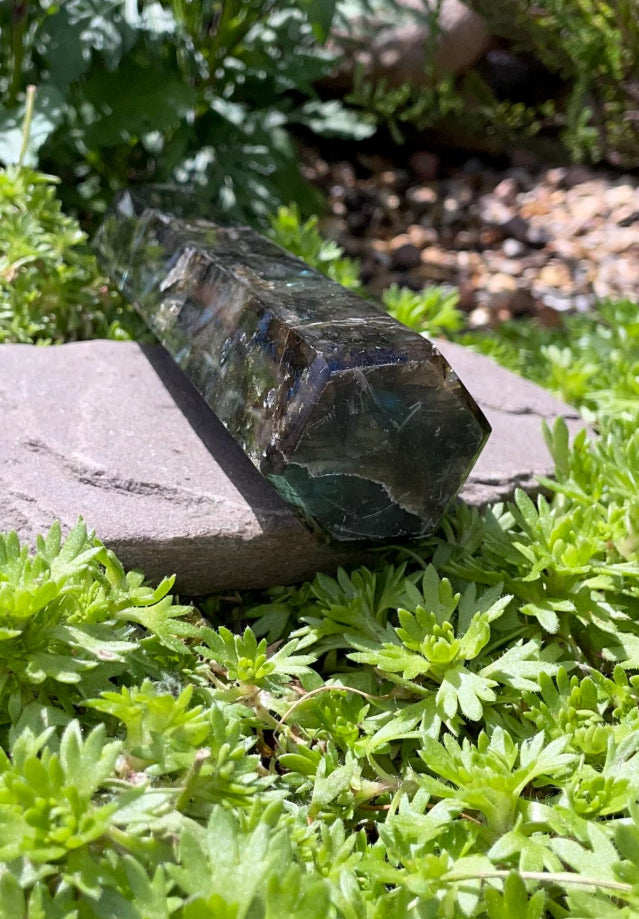 Large Labradorite Point Tower Crystal