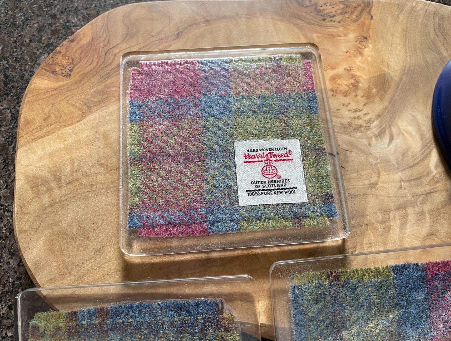 Harris Tweed set of four Coasters