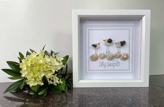 Hand made Sea Glass Wall Art (20cm x 20cm)