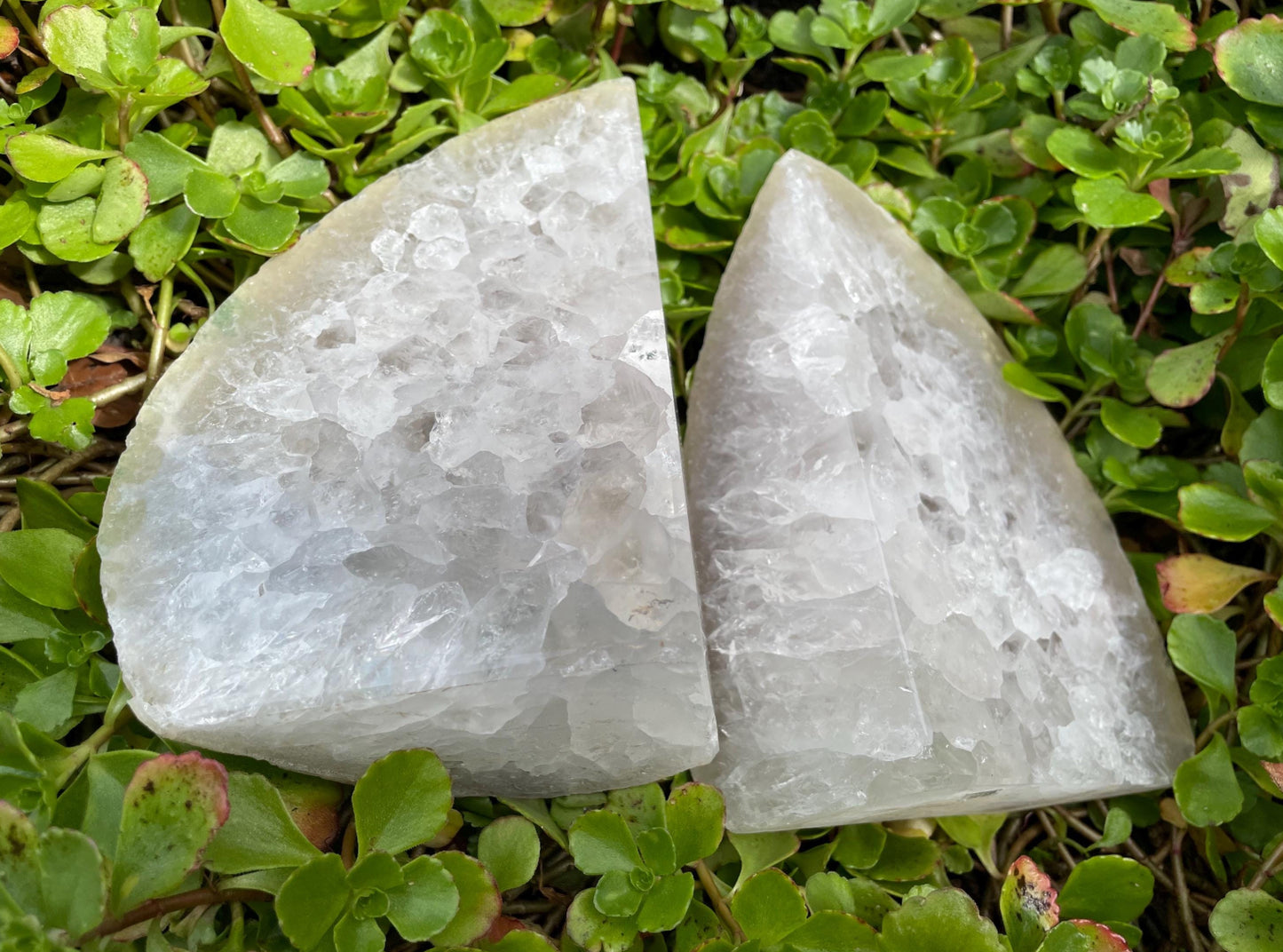 Large Agate / Quartz Crystal Bookends