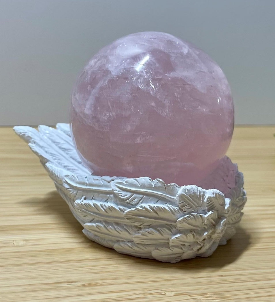 Angel Wing Dish / Crystal sphere holder