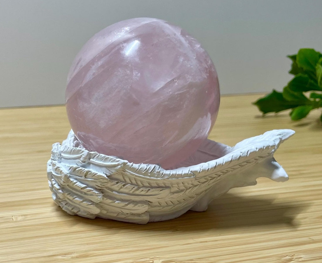 Angel Wing Dish / Crystal sphere holder