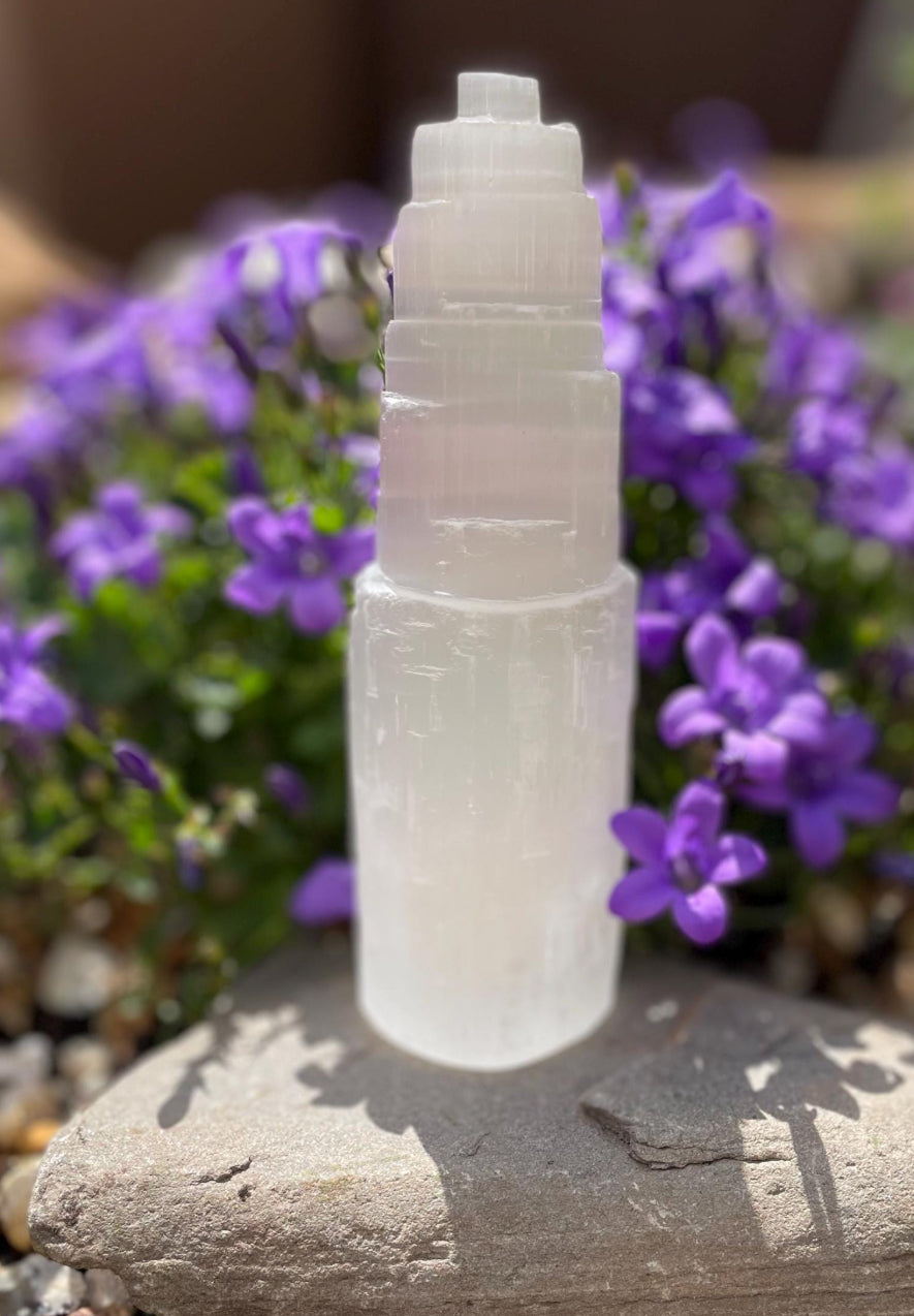 15cm Beautiful Selenite Tower