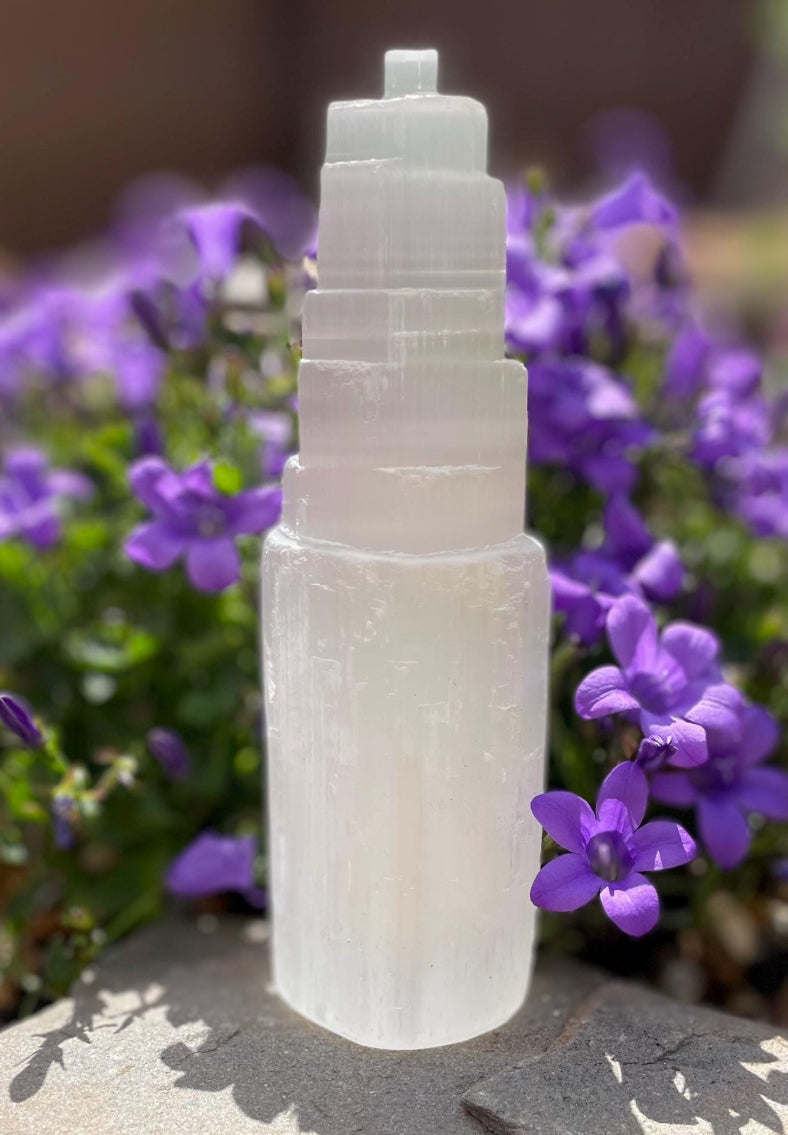 15cm Beautiful Selenite Tower