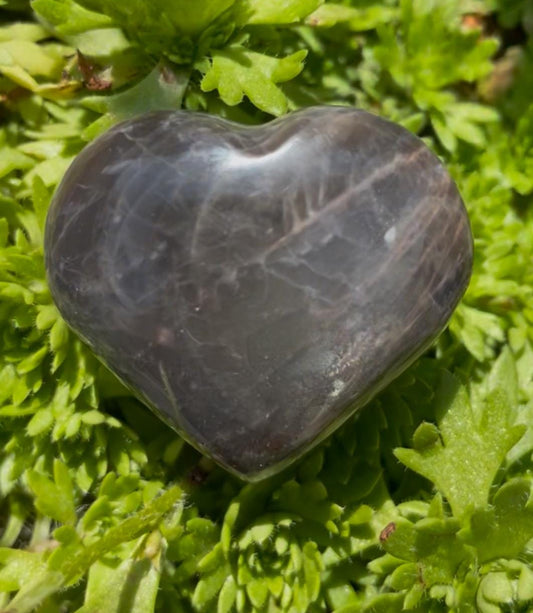 Black Moonstone Pocket Hearts